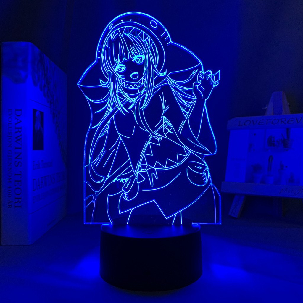 Đèn Led 3d Anime 16 Màu Tặng Kèm Postcard Tạo Hình Nhân Vật Trang Trí Phòng Ngủ Cực Đẹp