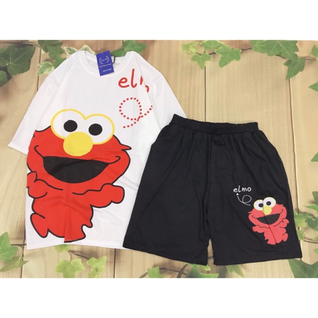 Set Đồ Bộ Elmo-cartoon 3D Cute DB03- Lapi VN