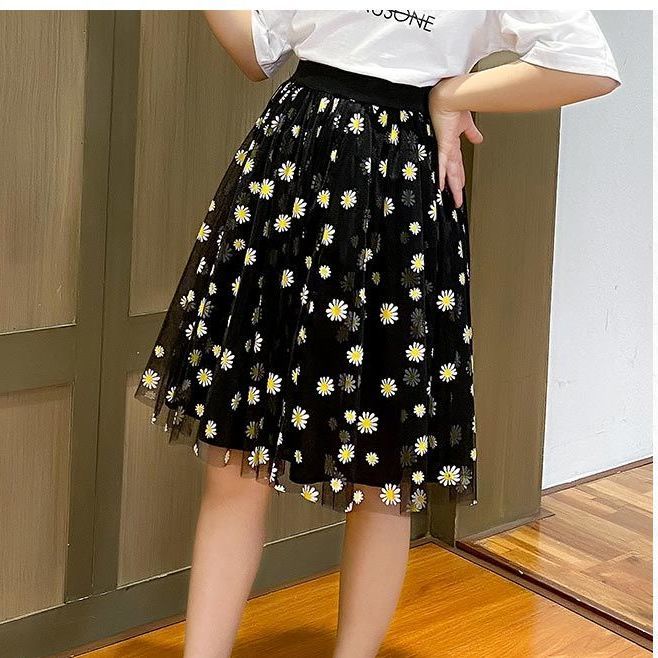 Đầm Công Chúa Mùa Hè Kiểu Dáng Mới 2022 In Họa Tiết Hoa Cúc Phong Cách Phương Tây Cho Bé Gái