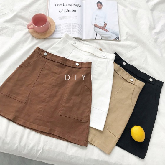 Chân váy kaki 2 túi hàng kèm ảnh thật | BigBuy360 - bigbuy360.vn