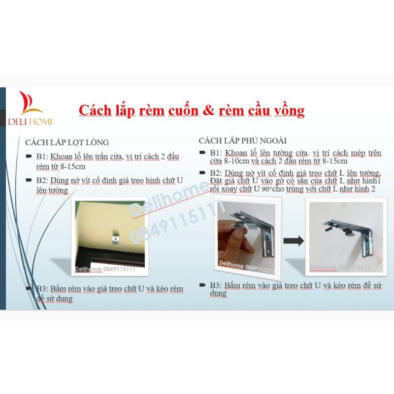 [Mã LIFEHL50K giảm 10% đơn 200K] Rèm Cuốn Chống Nắng DELIHOME, Rèm Cửa Sổ Loại 1, Cản Sáng 100% Làm Theo Yêu Cầu