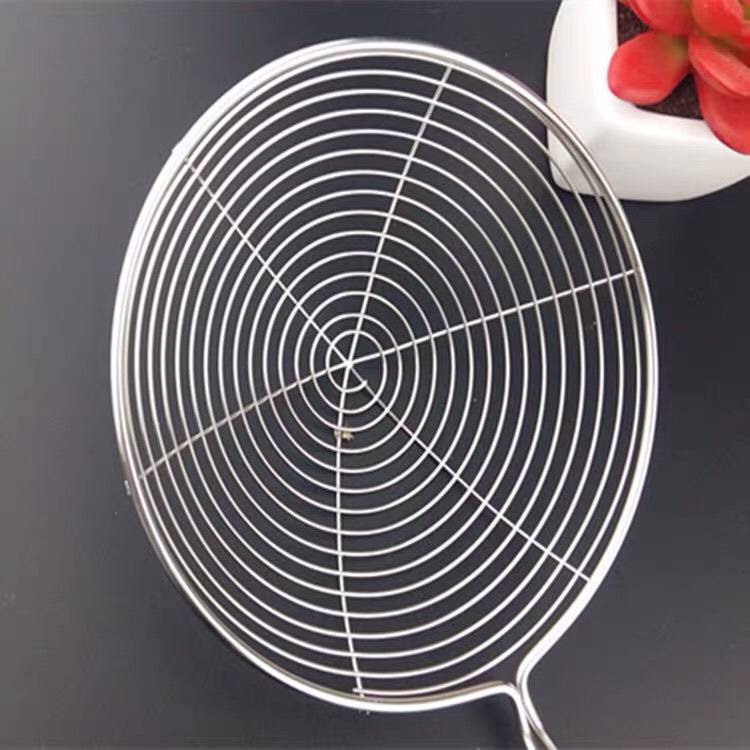 Vợt vòng vớt ráo dầu mỡ kích thước 14,16 cm chất liệu inox cao cấp thích hợp dùng chiên rán, V14-VV16