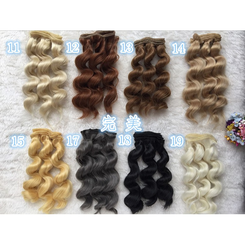 Bộ Tóc Giả Xoăn Tự Làm Cho Búp Bê