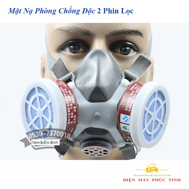 MẶT NẠ PHÒNG ĐỘC 2 PHIN LỌC