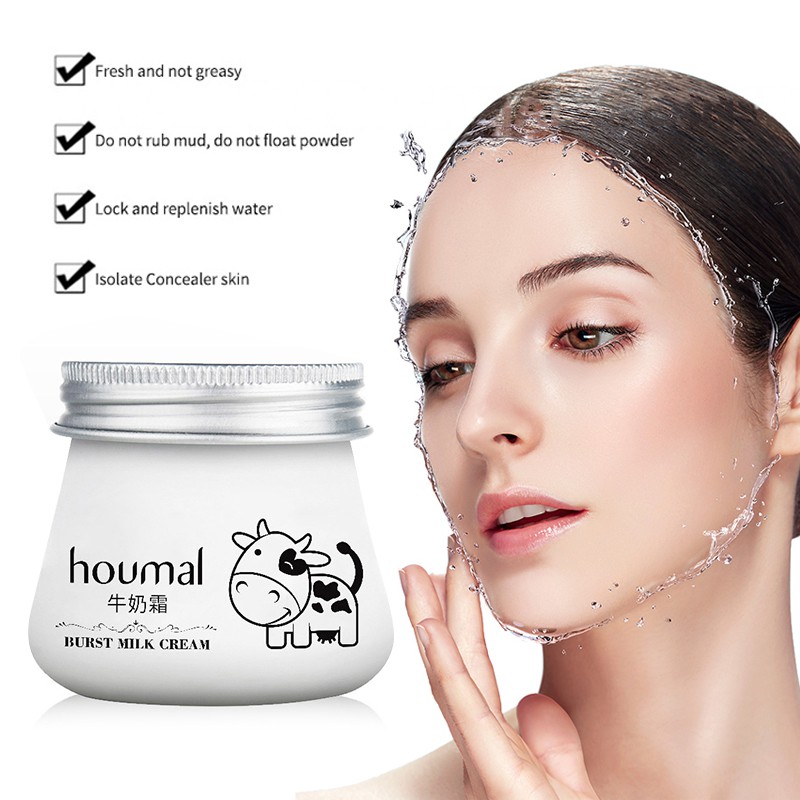 [ready] HOUMAL Milk Cream Whitening/student/time saving/ Anti-Aging/Anti Wrinkle/Moisturizing Nourish Creams Beauty Face care Creme De Leite Maternano, Remoção De Pelos, Limpeza Facial E Branqueamento Beauty Buffet Milk Plus Whitening Milk Bath Cream MOLI