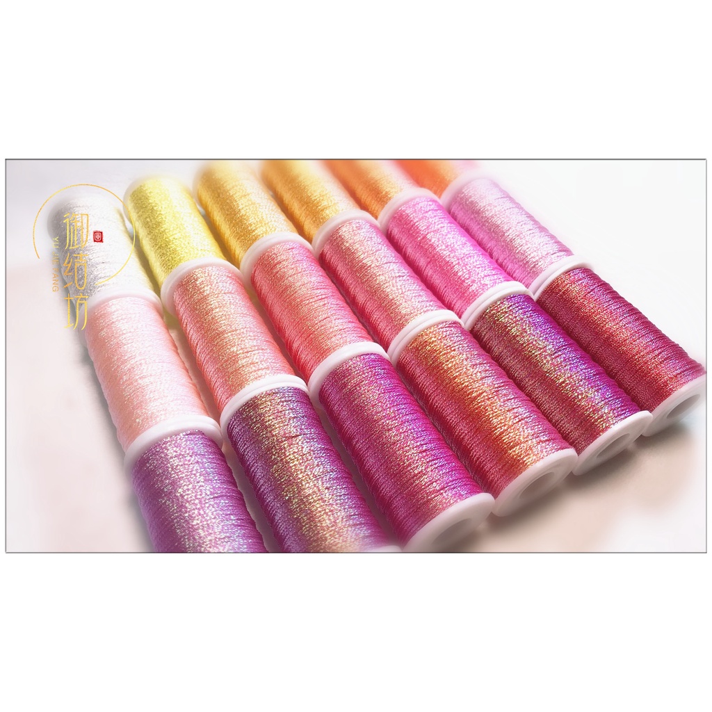 Chỉ kim tuyến SAKURA - CHỈ Thêu thủ Công  6 sợi dầy 0.4mm-  MÀU sắc đa dạng- dây kết vòng handmade -MIE Handmade Shop