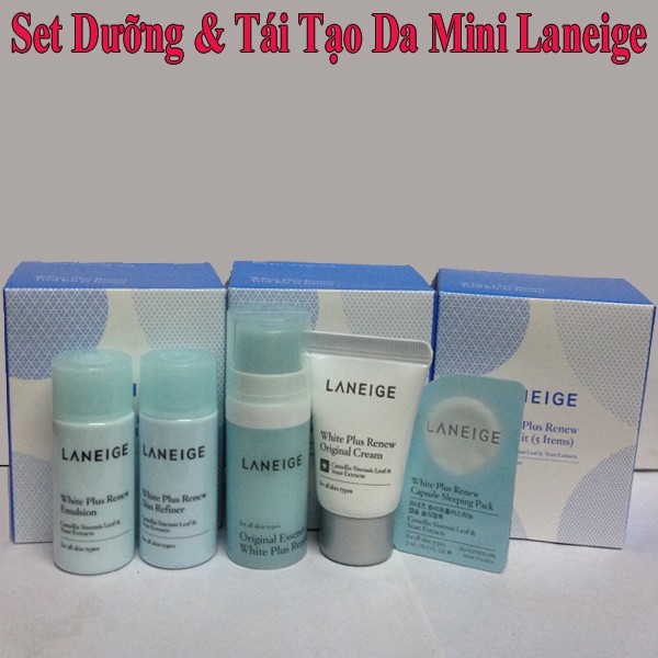 Set dưỡng trắng mini Laneige 5 sản phẩm