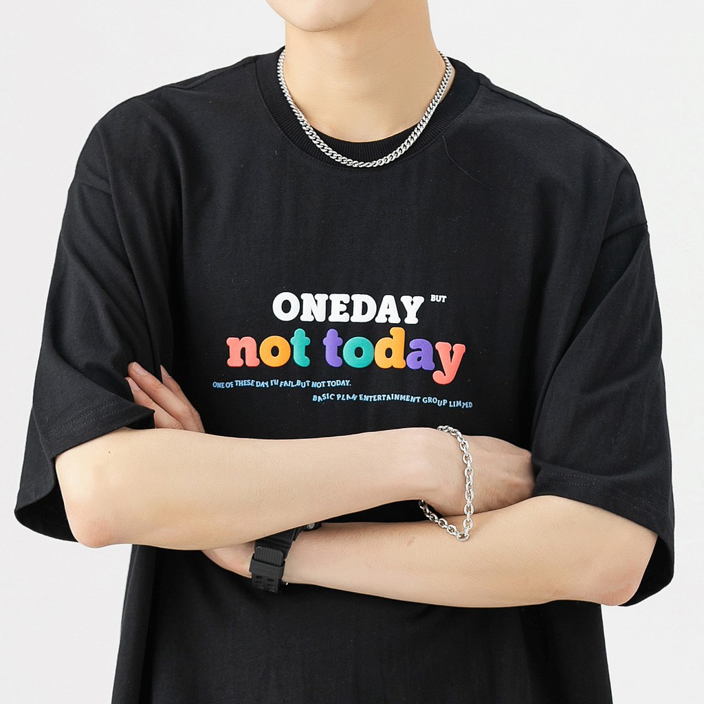 Áo thun Oneday unisex Basic Tee phông trơn nam nữ tay lỡ form rộng oversize phong cách Hàn Quốc. | BigBuy360 - bigbuy360.vn