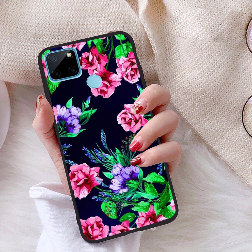 Ốp lưng Realme C21Y viền dẻo TPU BST Hoạ Tiết Hoa