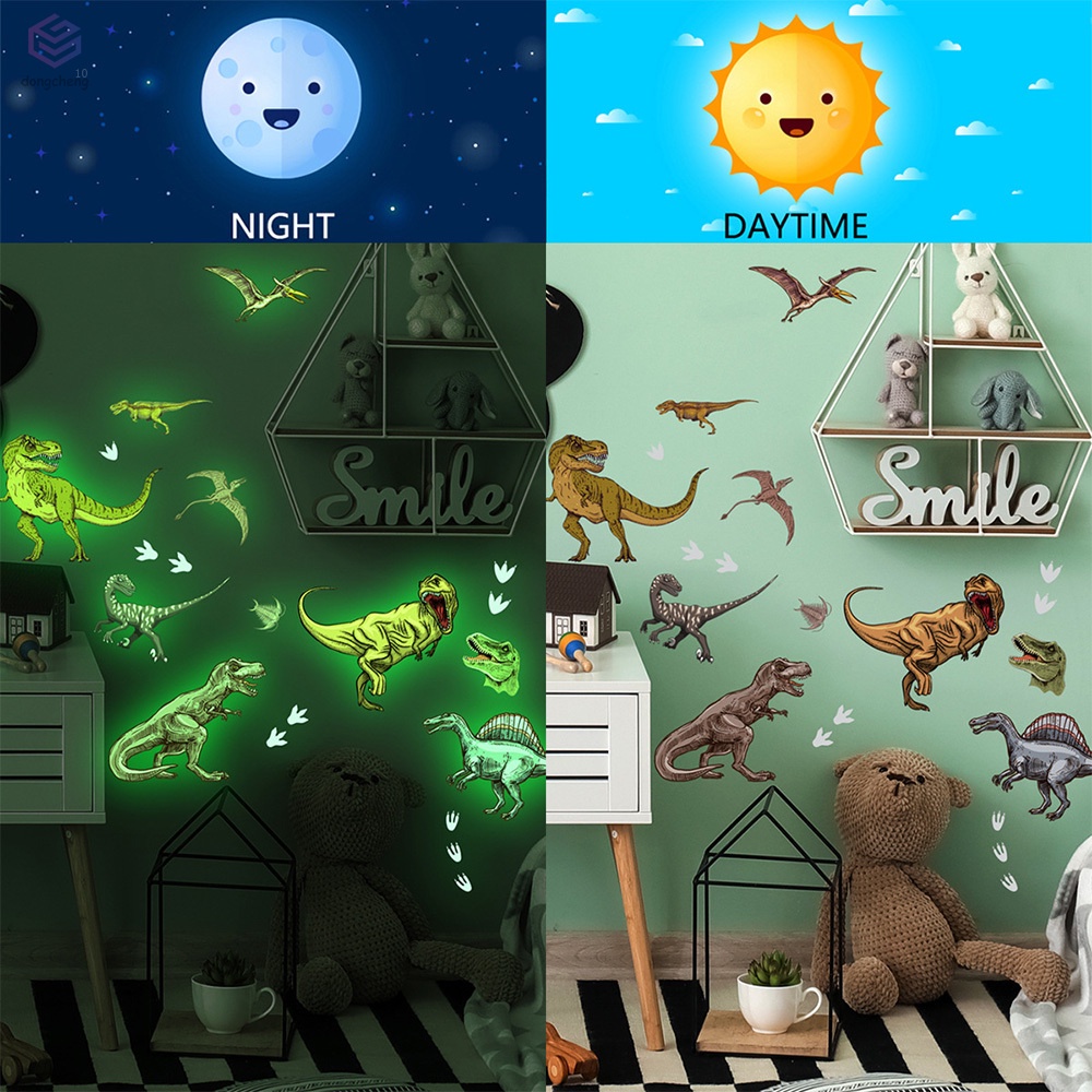 Sticker Dán Công Tắc Hình Khủng Long Phát Sáng Trong Đêm Halloween