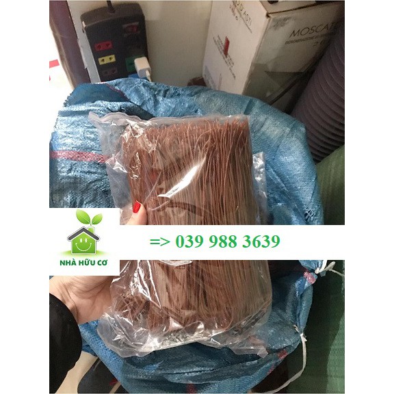 Bún gạo lứt Phở gạo lứt 500gr Date: 11/2022 Nhà Hữu Cơ