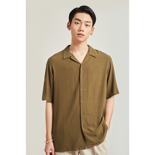 Áo Sơ Mi Ngắn Tay Nam HIGHWAY MENSWEAR Diego Cuban Shirt Rêu