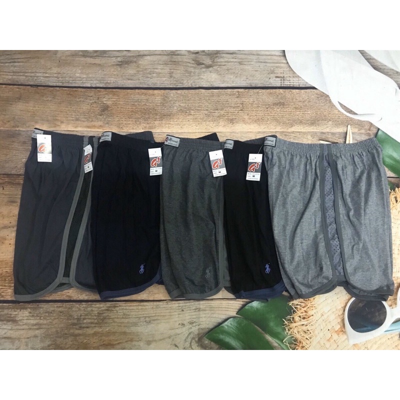 Quần Đùi Nam Cotton Phối Lưới, quần ngủ mặc nhà cho nam hàng đẹp