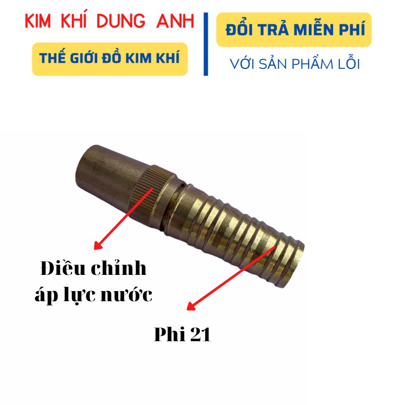 Vòi xịt tăng áp Kim Khí Dung Anh đầu vòi xịt tăng áp tặng kèm giắc co