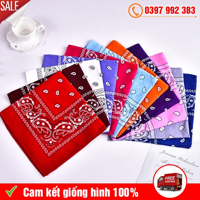 [TRỢ GIÁ SHIP] Khăn Turban Bandana Headband Họa Tiết Nam Nữ