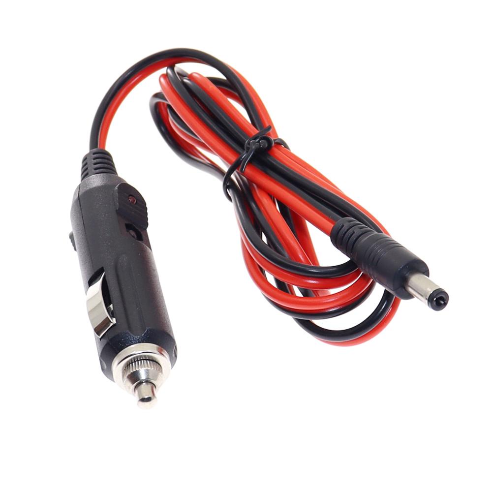 Mới Tẩu Sạc 12v 5a Dc Kèm Cầu Chì Dc 5.5x2.1mm 1.2m Cho Xe Hơi