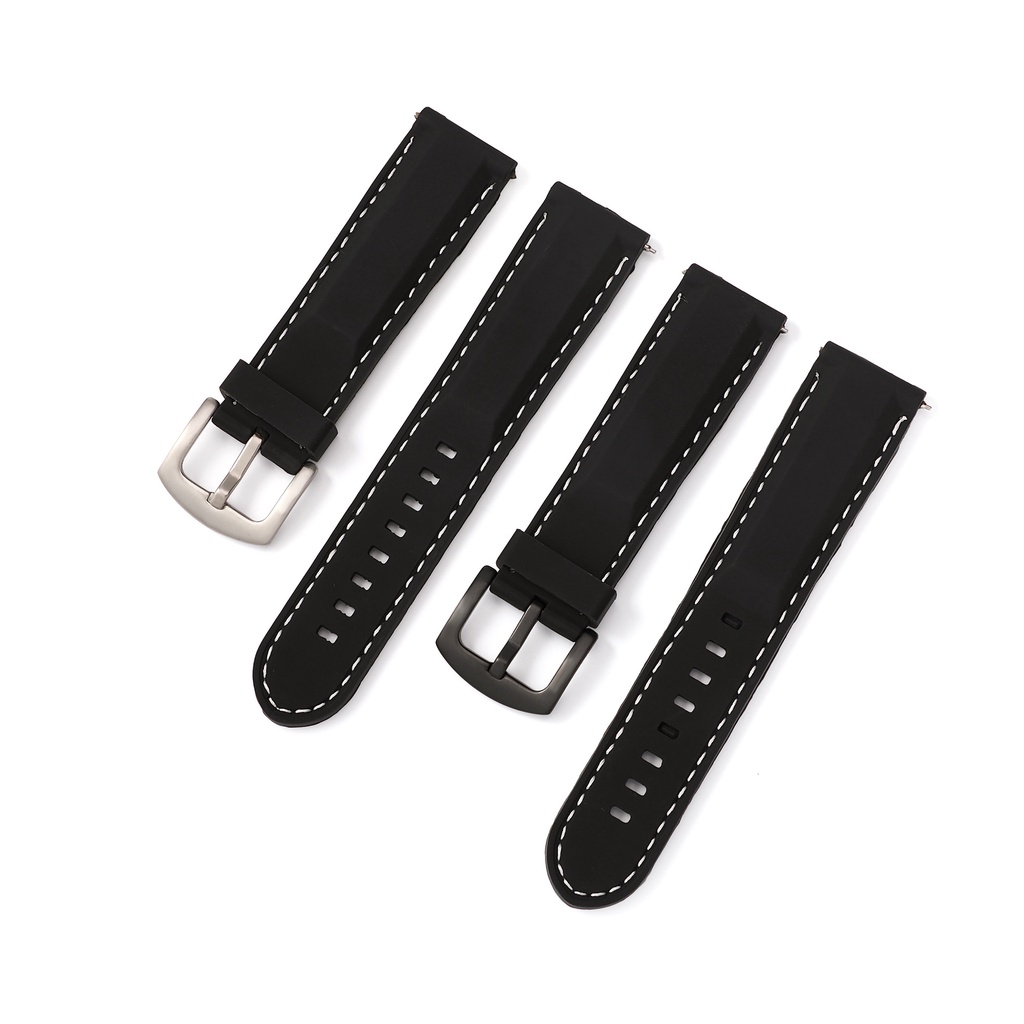 Dây Đeo Đồng Hồ Bằng Cao Su Chống Nước Tháo Gỡ Nhanh 18mm 20mm 22mm 24mm Cho Nam Và Nữ