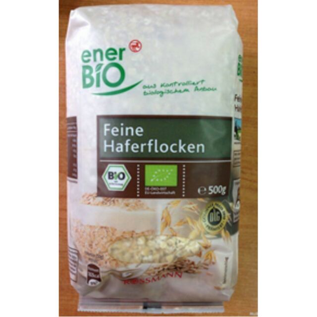 Yến mạch EnerBio Fein Hafer Flocken 500g (cán dẹt)