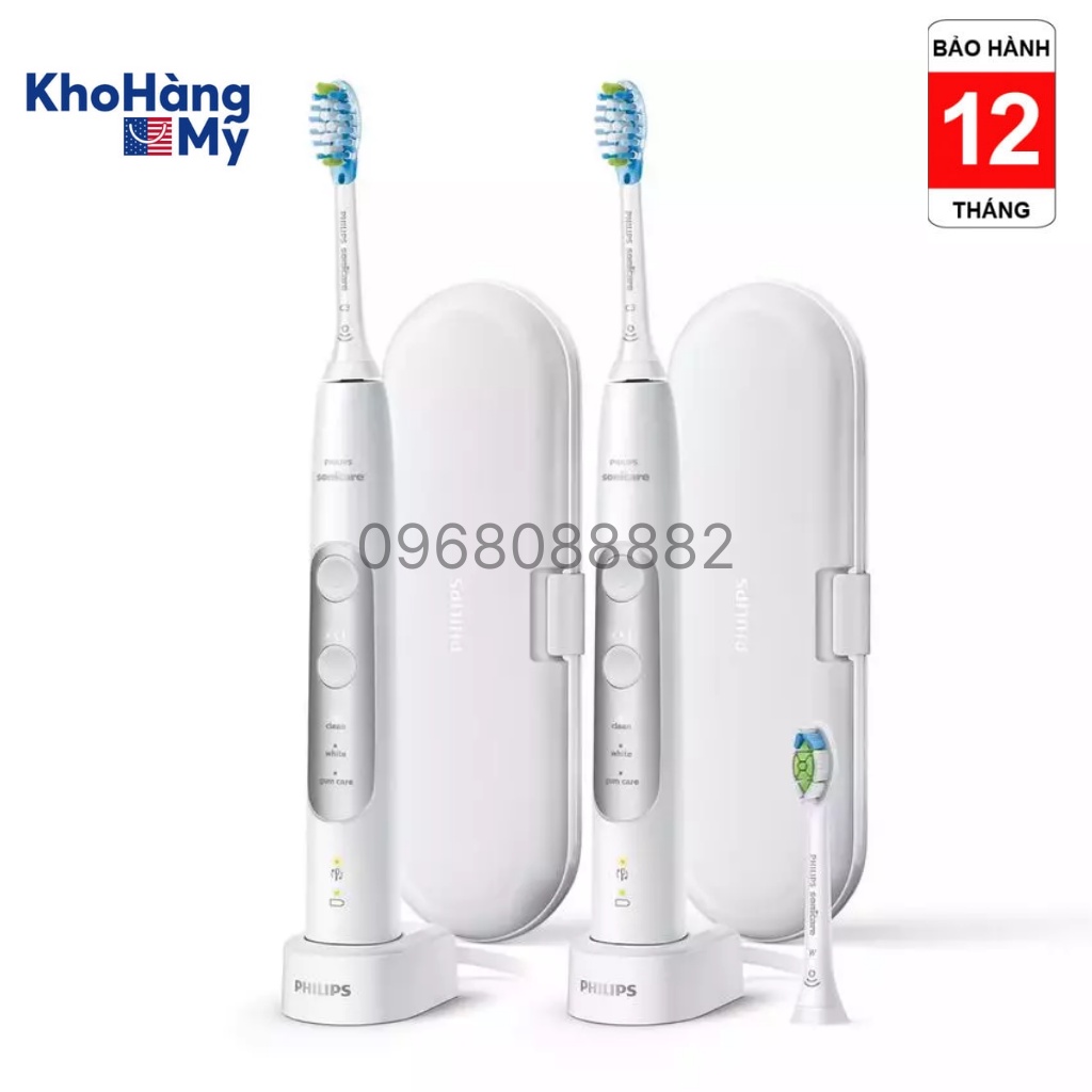 Bộ đôi bàn chải điện sóng âm Philips Sonicare ProtectiveClean 6100, 7000