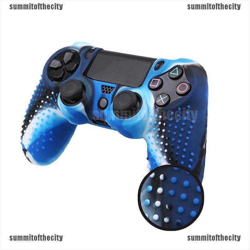 Vỏ Ốp Silicon Họa Tiết Rằn Ri Cho Tay Cầm Chơi Game PlayStation 4 PS4