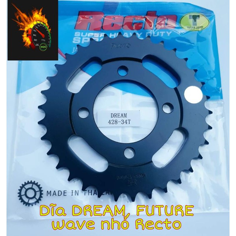 Dĩa Dream/Wave nhỏ,FUTURE 1 Recto, size 34, thái lan.