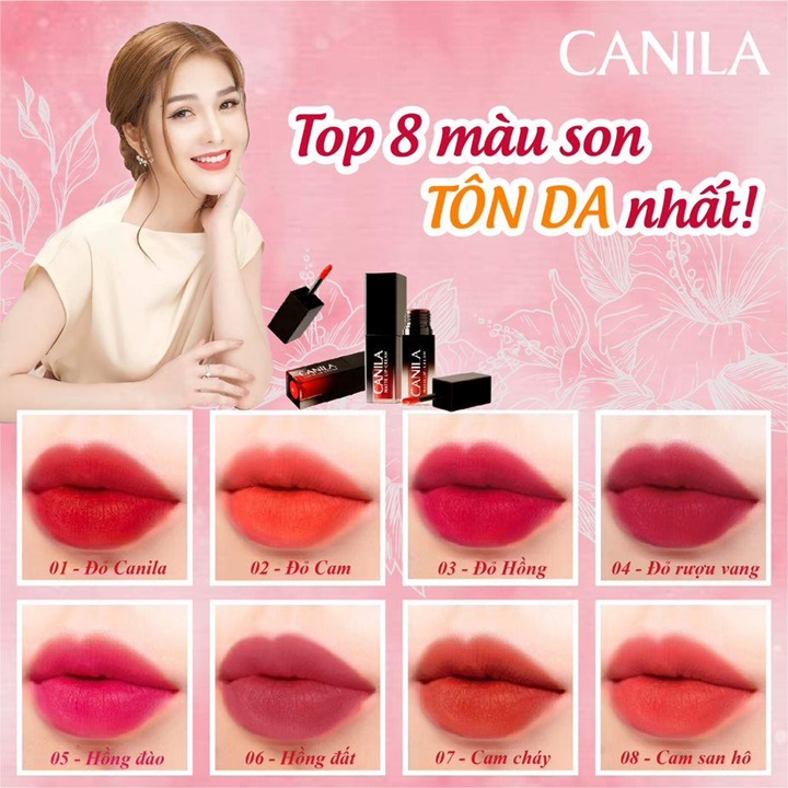 Son Kem Siêu Lì Canila Bám Màu Lâu Trôi