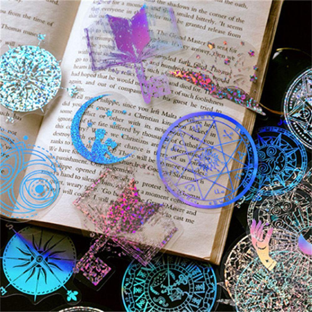 Sticker Dán Trang Trí Sổ Tay DIY Hình Kỳ Lân Và Bầu Trời Sao