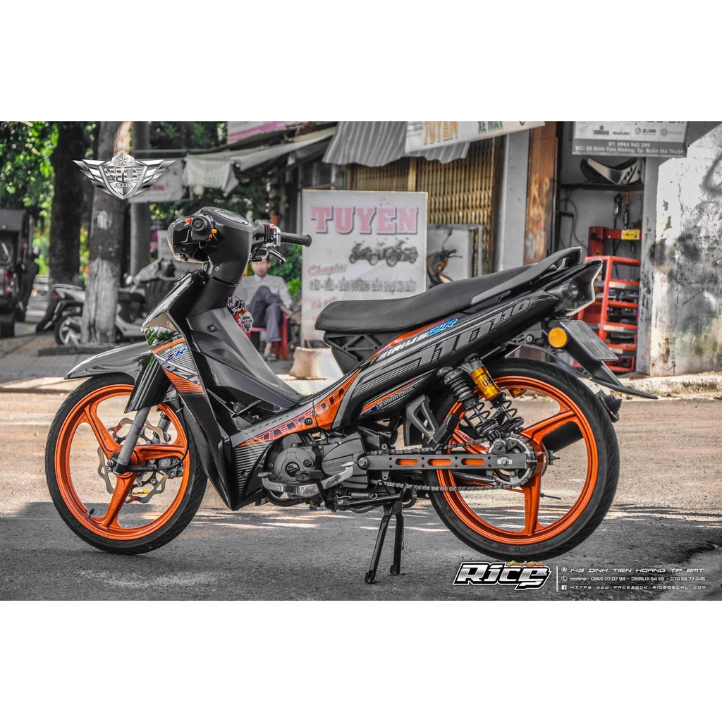 Tem Sirius Full đen Mâm cam MẪU ZR