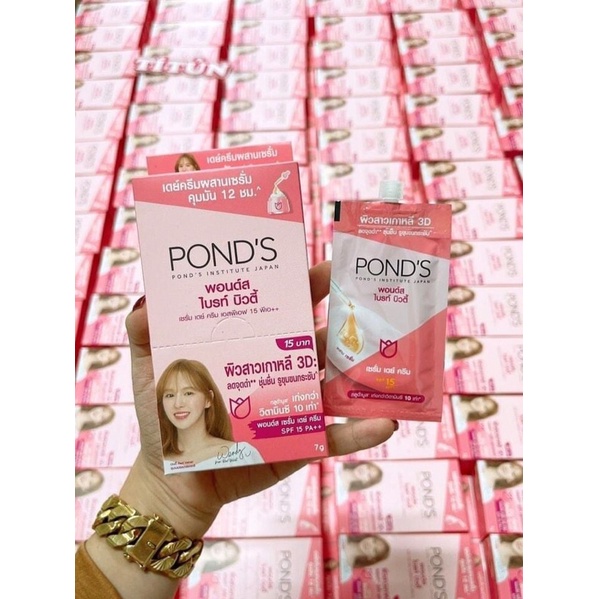 Kem dưỡng trắng da POND'S Thái Lan Hộp 6 gói