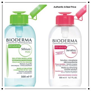 [SHOP XU HƯỚNG] Nước tẩy trang BIODERMA Sensibio H2O Pháp Nắp Nhấn [SHOP XU HƯỚNG]