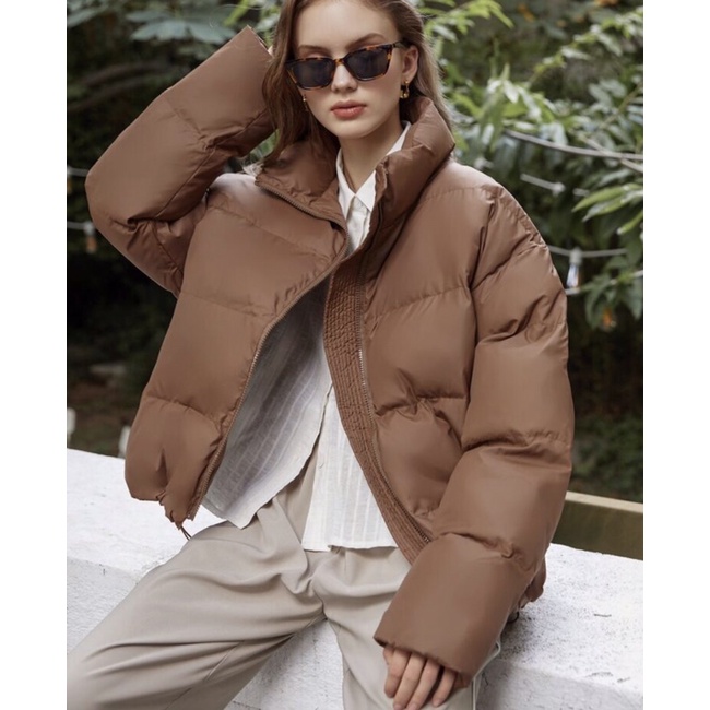 Áo khoác phao béo dáng rộng nữ | BigBuy360 - bigbuy360.vn