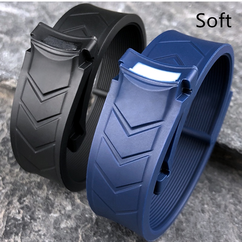 Dây Đeo Cao Su Màu Xanh Đen 22mm Cho Đồng Hồ Nam Lặn Biển 300F1 43/41mm