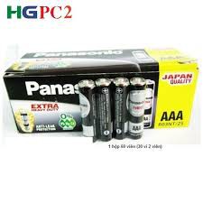 (hộp 60 viên) Pin tiểu Panasonic AAA, pin đũa Sử dụng cho chuột máy tính, đồng hồ, đồ chơi, điều khiển