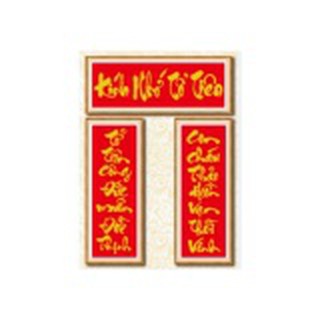 FreeShip 250k Toàn Quốc-Tranh đính đá cao cấp câu đối H1112- NgocthinhShop