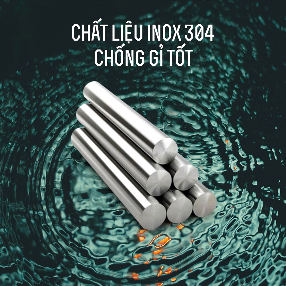 Giá cọ toilet inox 304 mạ đen Hiwin Y-536