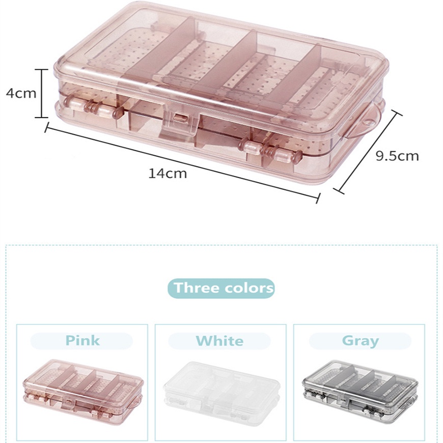 Hộp Đựng Trang Sức Trong Suốt Chia 10 Ngăn Tiện Dụng