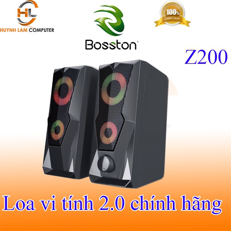 [Mã 2404EL10K giảm 10K đơn 20K] LOA VI TÍNH 2.0 Bosston Z200-Led RGB