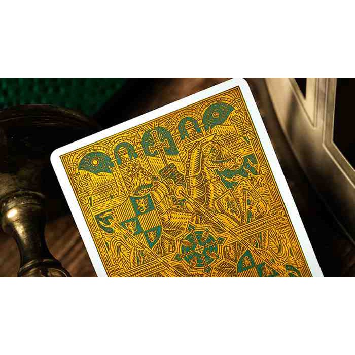 Bài tây ảo thuật chính hãng từ Mỹ: King Arthur (Emerald Saga) Playing Cards by Riffle Shuffle