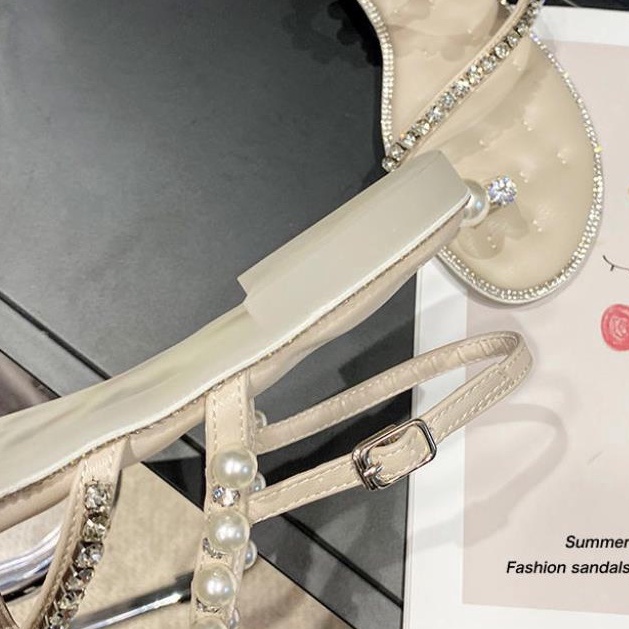 Xăng đan ERF0 Đính Ngọc Trai Thời Trang Hàn Quốc Dành Cho Nữ