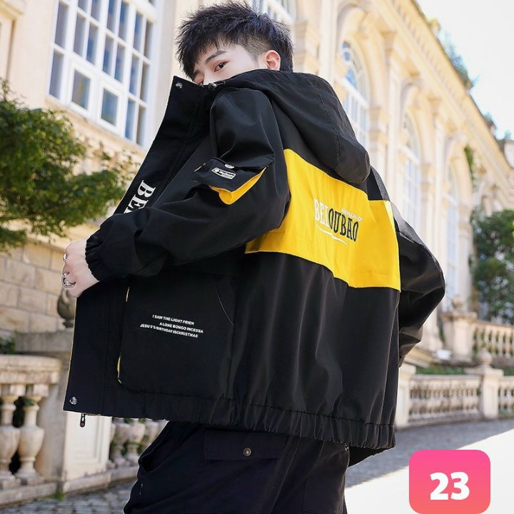 Áo Khoác Kaki nam 2 Lớp Lót Dù Form Rộng Mát Mẻ, Kiểu Dáng Trẻ Trung-Black fashion-ak23