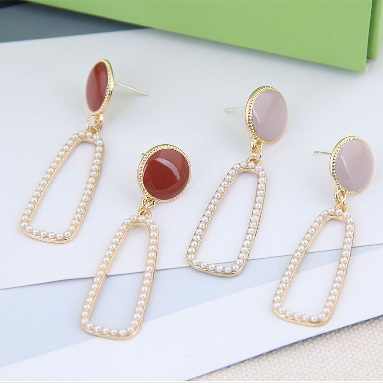 Hoa tai thời trang nữ phong cách Hàn Quốc khuyên tai thả trẻ trung xinh xắn - Mã HT057 The Collar Box