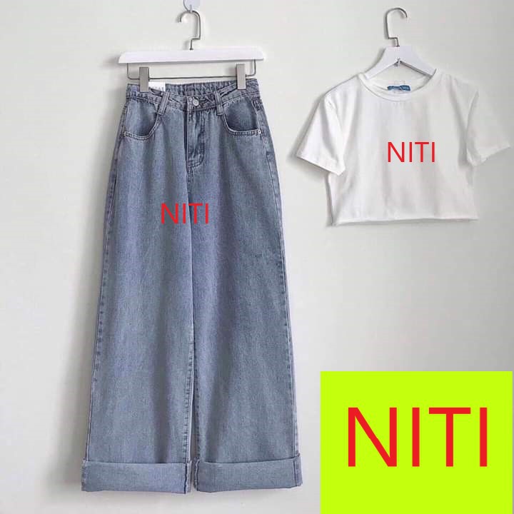 [ DÒNG ĐỜI TẤP NẬP!!! ] QUẦN JEAN ỐNG RỘNG NỮ HOẶC ÁO CROPTOP NỮ CAO CẤP NITI CỰC HOT CỰC MÁT MẺ CHO NGÀY HÈ CỰC CÁ TÍNH