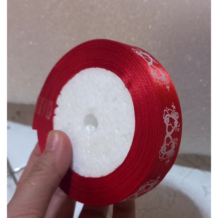Ruy băng lụa bản 2cm họa tiết.