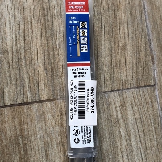 MŨI KHOAN INOX THÉP COBALT  CF COOPER