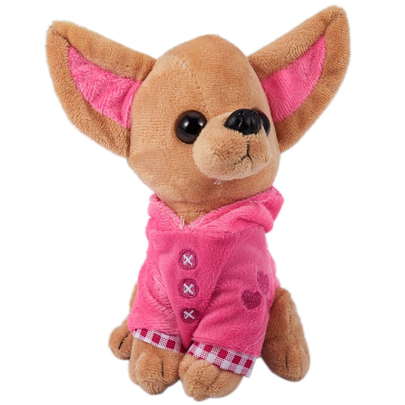 1 Chú Chó Chihuahua Nhồi Bông Đáng Yêu 17cm