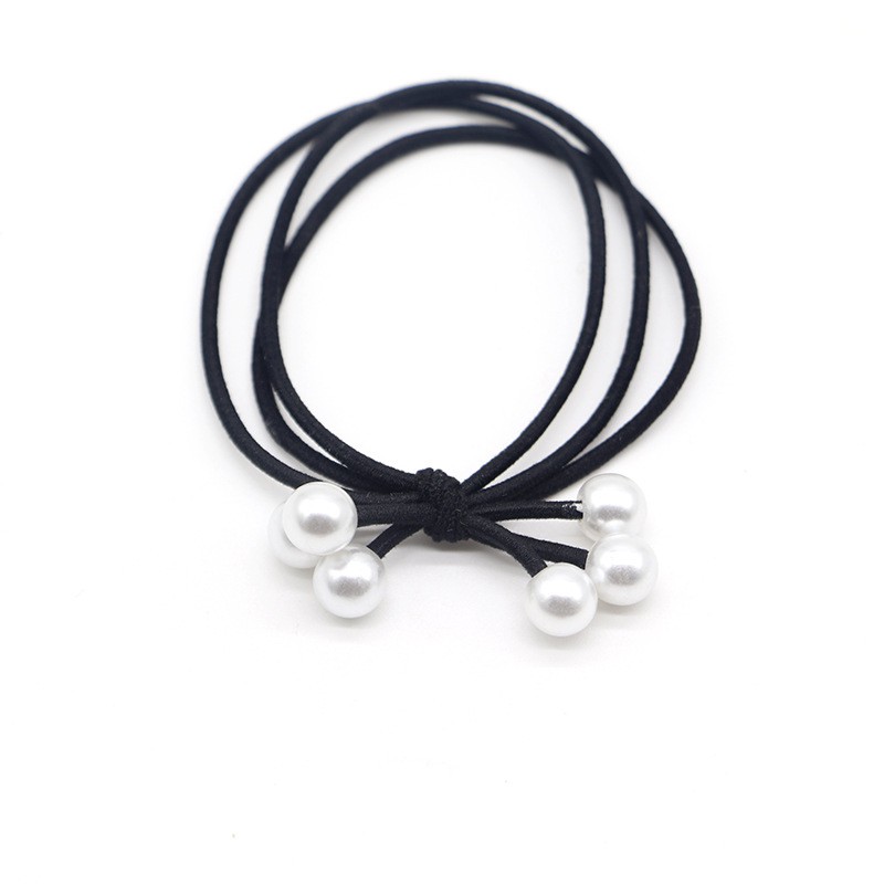Cột tóc loại (3s) gắn ngọc phong cách Hàn Quốc - Selenshop - Buộc tóc - Thun cột tóc