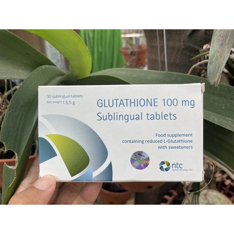 Viên Ngậm Trắng Da Dưới Lưỡi Glutathione 100mg - Nhập Khẩu Italy