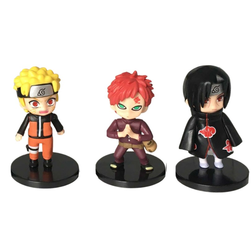 Mô Hình Nendoroid Naruto Chibi 12 Nhân Vật Decor Trang Trí Phòng Làm Việc Bàn Học MH39