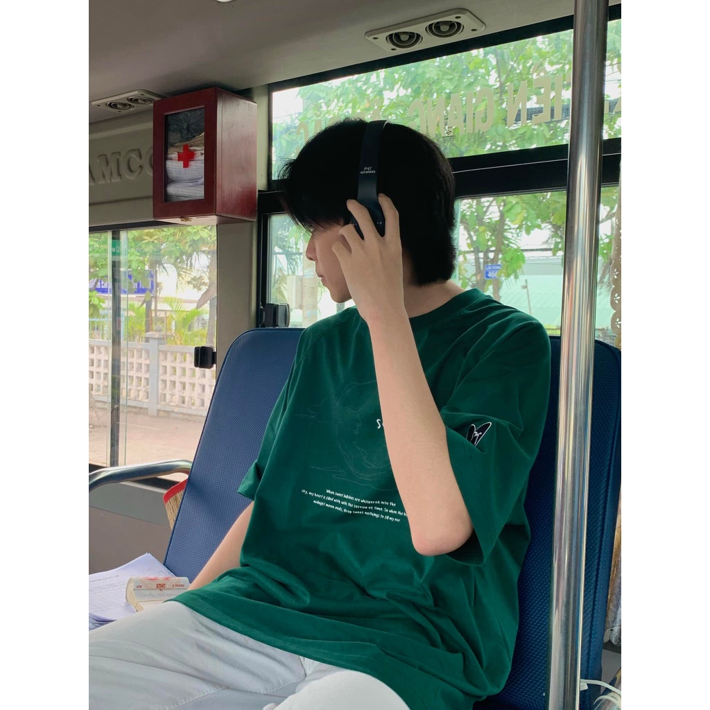 Áo thun tay lỡ SADLUV TEE - Áo phông Unisex form rộng phong cách Ulzzang Hàn Quốc tay thêu trái tim T&A Store