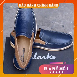 [Hàng Nhập Khẩu - Cao Cấp ] Giày Lười Clarks Xanh Navy New Arrivals Sang Trong & Quý Phái